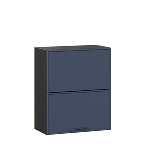 Кухонный горизонтальный шкаф 600 комбинированный Индиго ЛД 298.970.000.167, Чёрный/Тёмно-синий в Барнауле