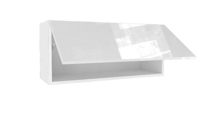 Кухонный шкаф 800 горизонтальный, Шервуд, ЛД 281.750.000.172, белый/белый глянец в Барнауле - изображение 1