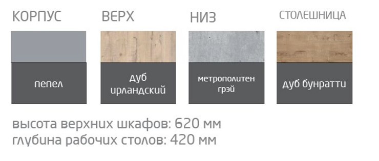 Кухонный шкаф Эконика 62*120*28 см в Барнауле - изображение 2