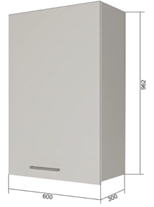 Кухонный шкаф ВС9 60, Бетон пайн/Антрацит в Барнауле