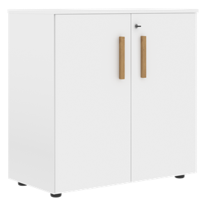 Низкий шкаф с малыми дверцами широкий FORTA Белый FLC 80.1(Z) (798х404х801) в Барнауле - предосмотр