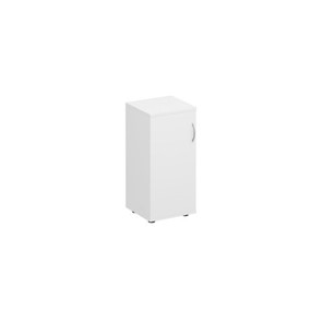 Шкаф для документов низкий узкий закрытый Комфорт КФ, белый премиум (40x38x84) К.508 ДШ в Барнауле