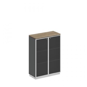 Шкаф для документов средний стекло в рамке Speech Cube (90x40x124.6) СИ 319 ДС АР ХР в Барнауле