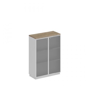 Шкаф для документов средний стекло в рамке Speech Cube (90x40x124.6) СИ 319 ДС БП ХР в Барнауле