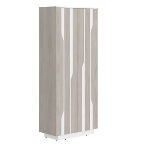 Шкаф гардероб LINE Дуб-серый-белый СФ-574401 (900х430х2100) в Барнауле