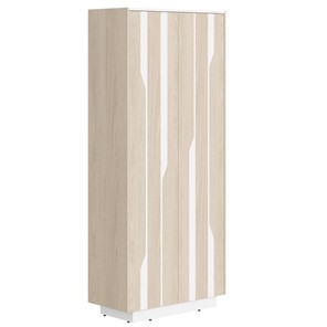 Шкаф для одежды LINE Дуб-светлый-белый СФ-574401 (900х430х2100) в Барнауле