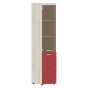 Шкаф TORR LUX TLHC 42.2 R колонка комбинированная с топом 435х452х1958 Сосна Эдмонт/ Красный в Барнауле