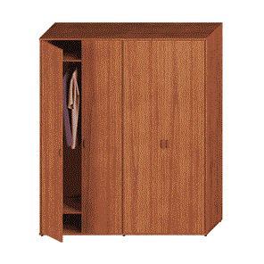Шкаф комбинированный высокий Престиж, одежда/закрытый, темный орех, 175x46x203, Исп.59 в Барнауле