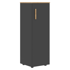 Шкаф колонна средний с правой дверью FORTA Графит-Дуб Гамильтон   FMC 40.1 (R) (399х404х801) в Барнауле