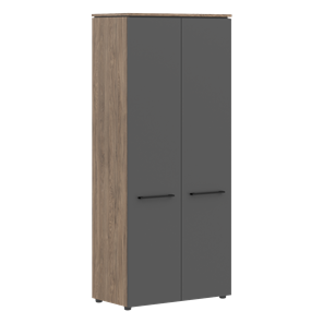Шкаф высокий с глухими дверьми MORRIS TREND Антрацит/Кария Пальмира MHC 85.1 (854х423х1956) в Барнауле