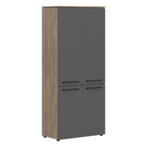 Шкаф с глухими дверьми MORRIS TREND Антрацит/Кария Пальмира MHC 85.3 (854х423х1956) в Барнауле