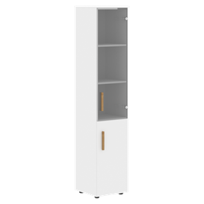 Шкаф колонна высокий с дверью FORTA Белый FHC 40.2 (L/R) (399х404х1965) в Барнауле