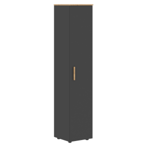 Высокий шкаф с глухой дверью колонна FORTA Графит-Дуб Гамильтон   FHC 40.1 (L/R) (399х404х1965) в Барнауле