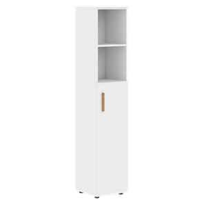 Шкаф колонна высокий с глухой средней дверью правой FORTA Белый FHC 40.5 (R) (399х404х1965) в Барнауле