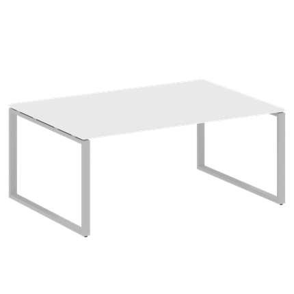 Конференц-стол для переговоров БО.ПРГ-1.5 (Серый/Белый) в Барнауле - изображение