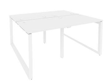 Письменный стол O.MO-D.RS-4.0.8, Белый/Белый бриллиант в Барнауле