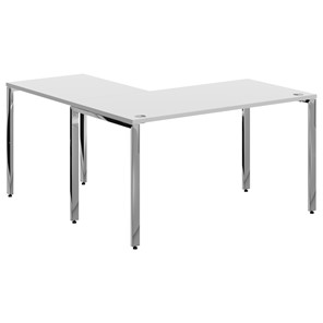 Письменный угловой  стол для персонала правый XTEN GLOSS  Белый  XGCT 1415.1 (R) (1400х1500х750) в Барнауле