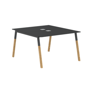 Переговорный стол FORTA Черный Графит-Черный Графит-Бук  FWST 1113 (1180x1346x733) в Барнауле