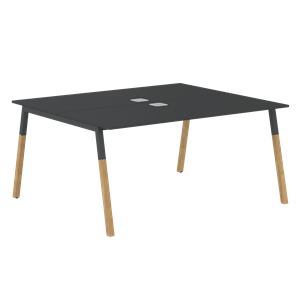 Переговорный стол FORTA Черный Графит-Черный Графит-Бук FWST 1513 (1580x1346x733) в Барнауле