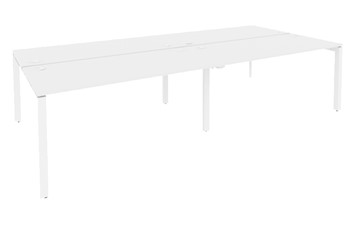 Письменный стол O.MP-D.RS-4.4.8 Белый/Белый бриллиант в Барнауле