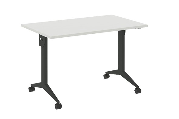 Складной мобильный стол X.M-3.7, Металл антрацит/Белый бриллиант в Барнауле - изображение