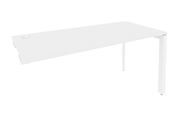 Стол приставной к тумбе O.MP-SPR-4.7 Белый/Белый бриллиант в Барнауле