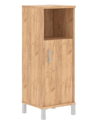 Шкаф для офиса Born В 421.2 R правый колонка средняя с глухой малой дверью 475х450х1286 мм, Дуб Бофорд в Барнауле - изображение