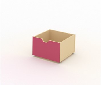 Ящик выкатной квадратный МГрупп ДЯ-1М (Розовый) МДФ в Барнауле