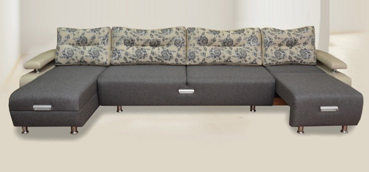 П-образный диван Престиж-15 микс в Барнауле - изображение 1
