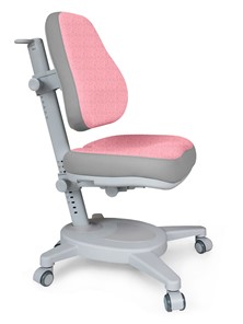 Кресло Mealux Onyx (Y-110) G + DPG  - серое + чехол розовый с серыми вставками в Барнауле
