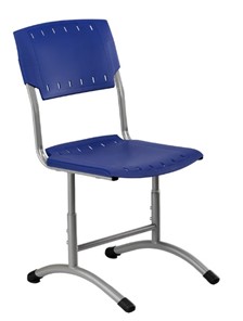 Детский стул регулируемый Отличник.3 5-7, Синий RAL 5002/Светло-серый в Барнауле