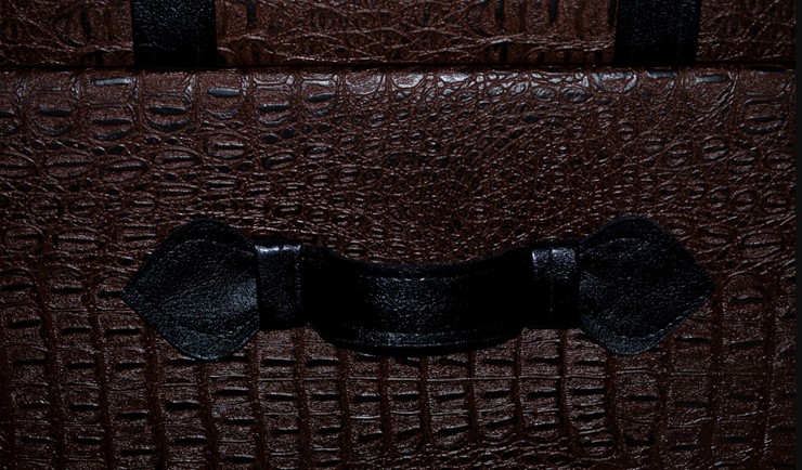 Банкетка "Аллигатор" коричневый, иск. кожа в Барнауле - изображение 4