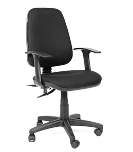 Кресло компьютерное CHAIRMAN 661 Ткань стандарт 15-21 черная в Барнауле - предосмотр