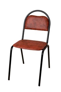 Офисный стул Стандарт СРП-033 Эмаль коричневый кожзам в Барнауле